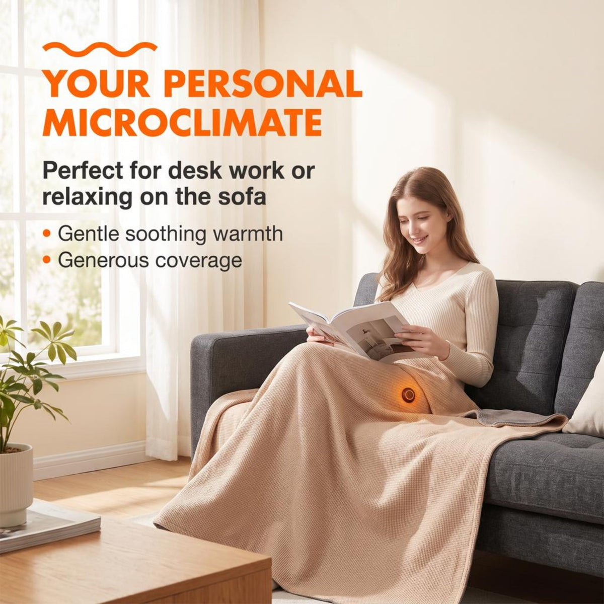Cosy Hands-Free USB Heated Shawl - Demo Ozerty