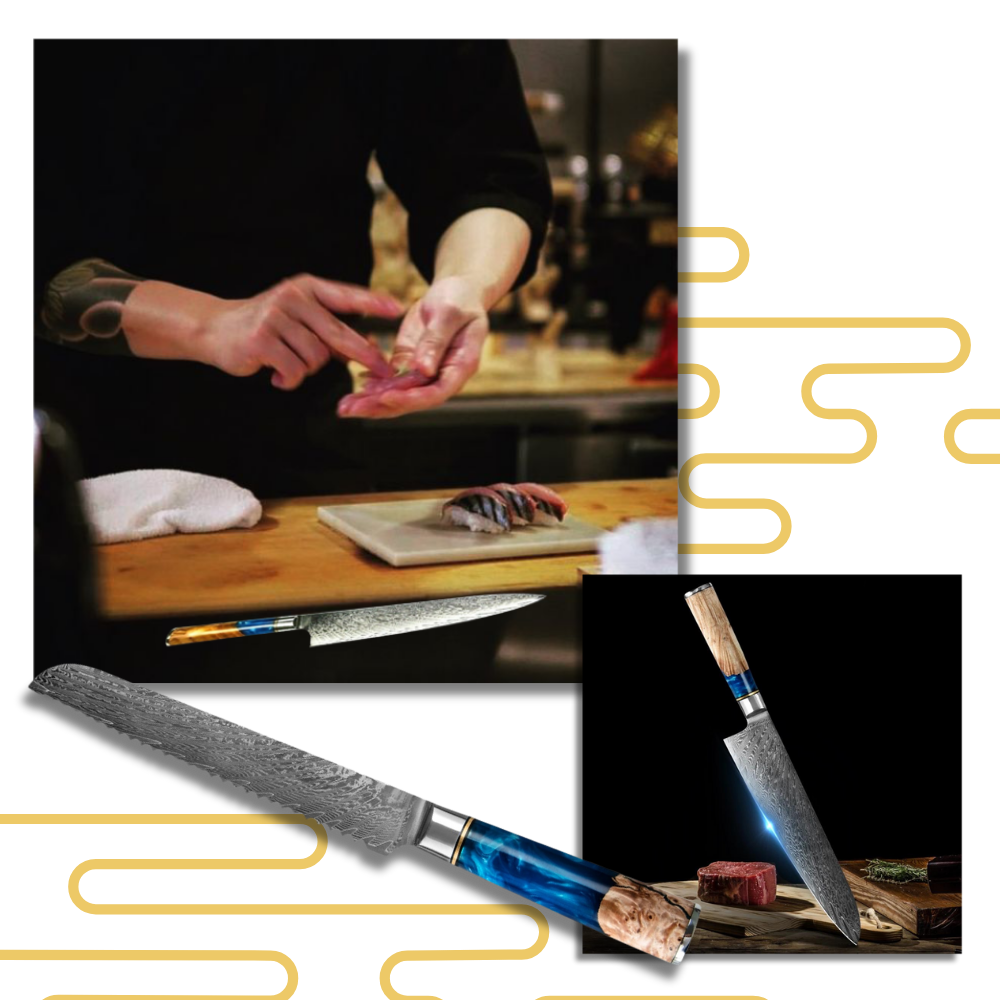 Yellow Sea Series Japanese Knives - Ozerty